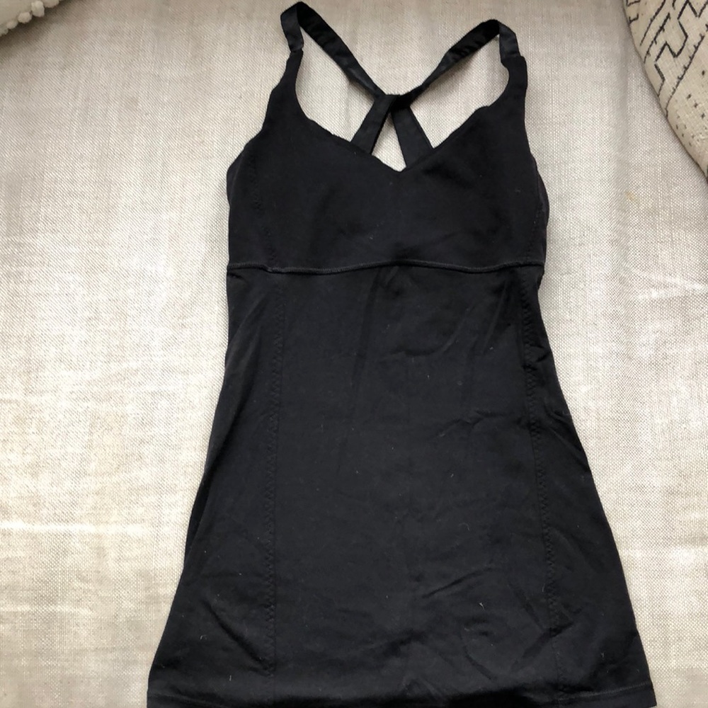 Black tank top